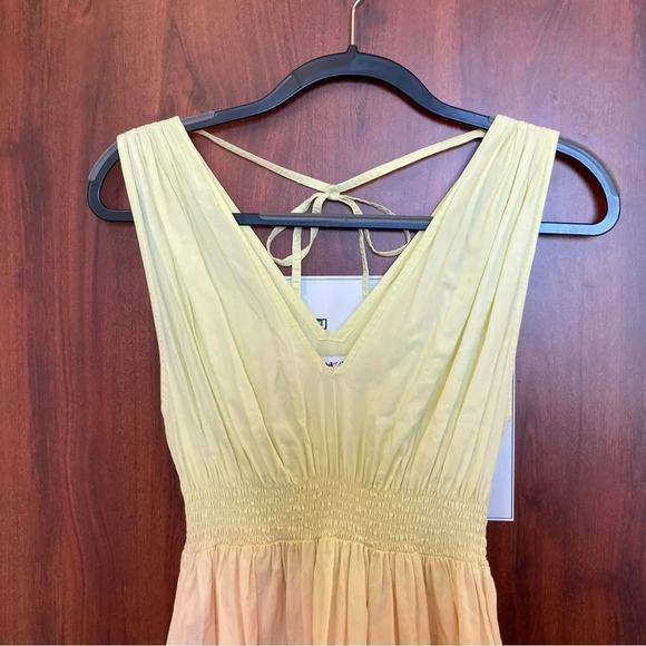 S/W/F Sunset Tiered Ombre 100% Cotton Maxi Dress Size Small Revolve - Picture 4 of 11